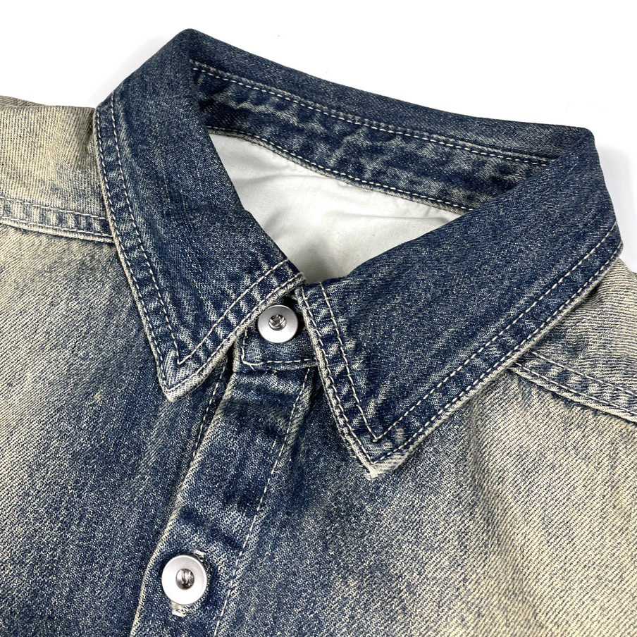 Rick Owens Cropped Denim Jacket - PerfectKickZ