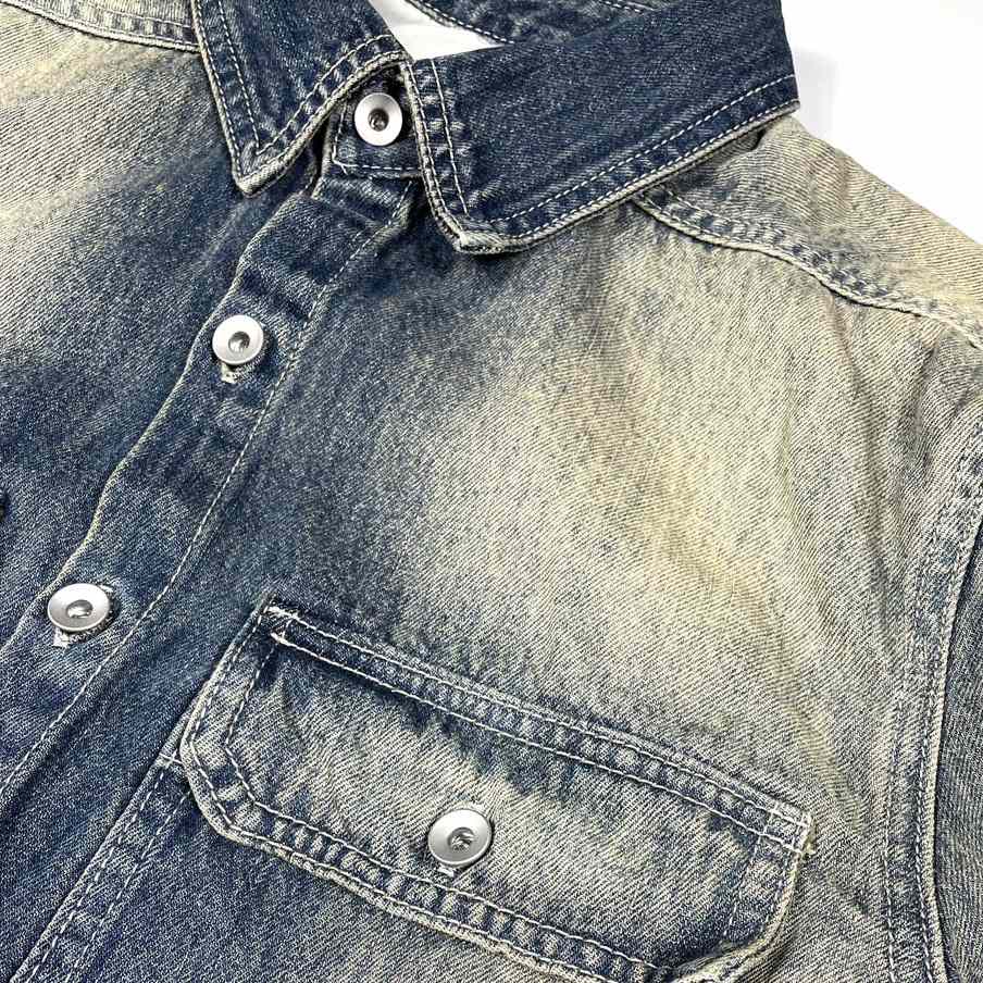 Rick Owens Cropped Denim Jacket - 