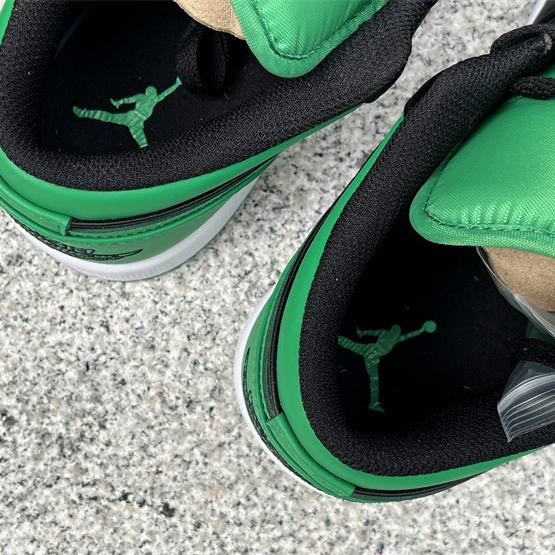 Air Jordan 1 Low “Lucky Green” Sneaker   553558-065  - PerfectKickZ