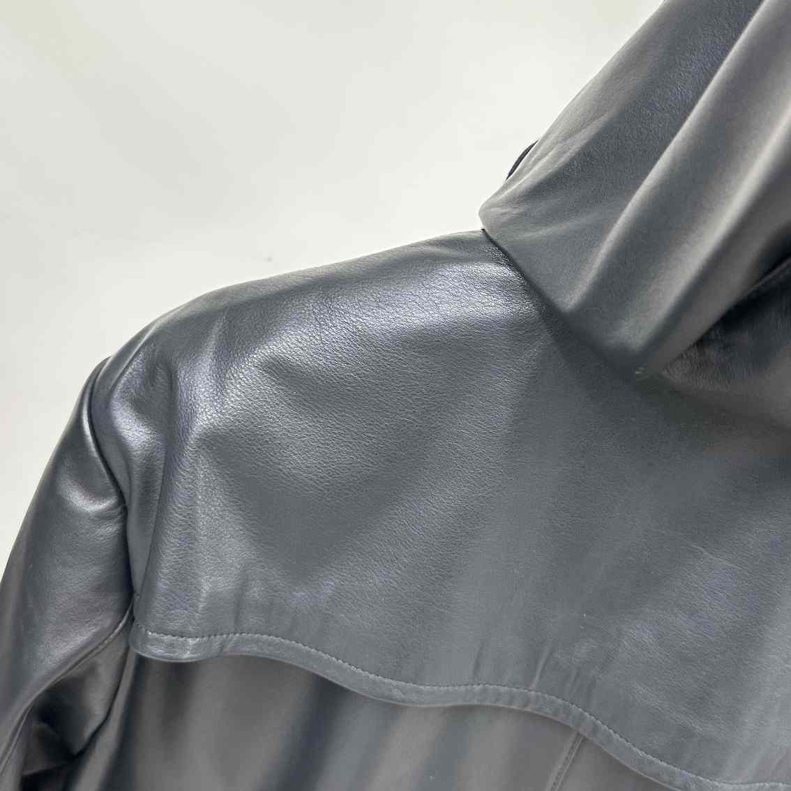 Gucci Leather Jacket With Interlocking G  - PerfectKickZ