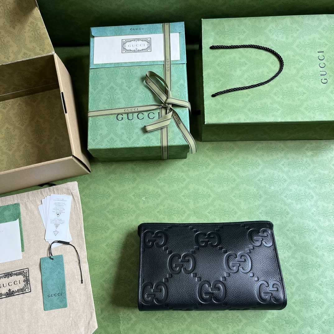 Gucci Jumbo GG Pouch (28.5x 18x 9cm) - PerfectKickZ