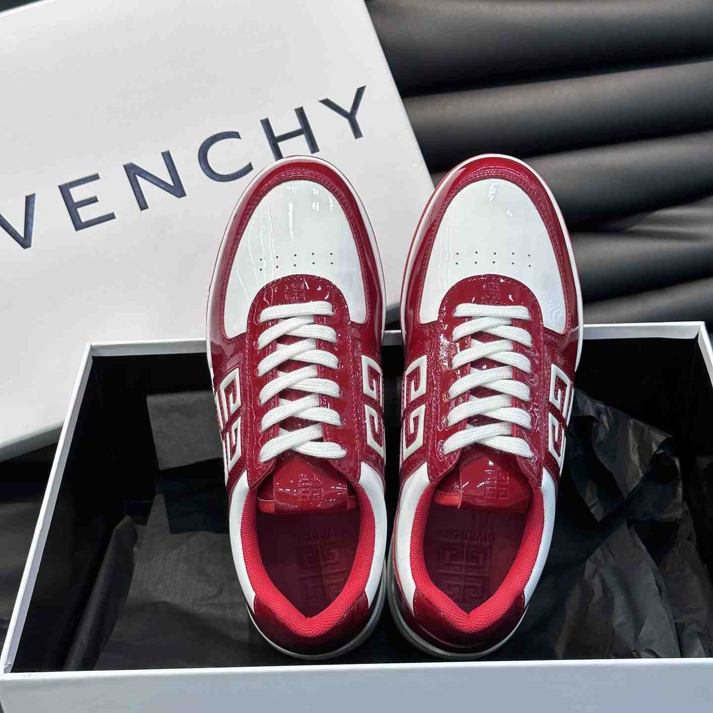 Givenchy G4 Sneakers In Patent Leather - PerfectKickZ