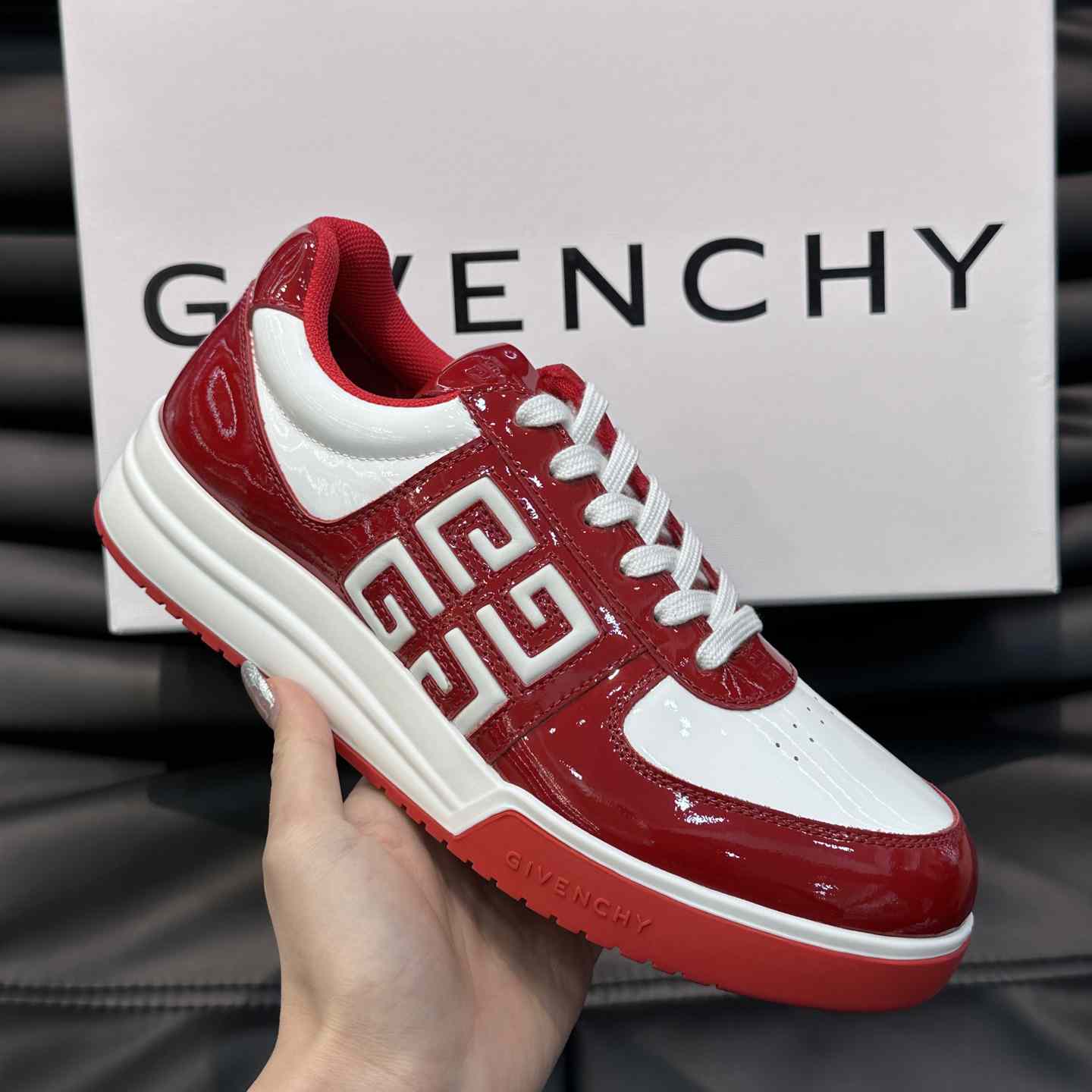 Givenchy G4 Sneakers In Patent Leather - PerfectKickZ