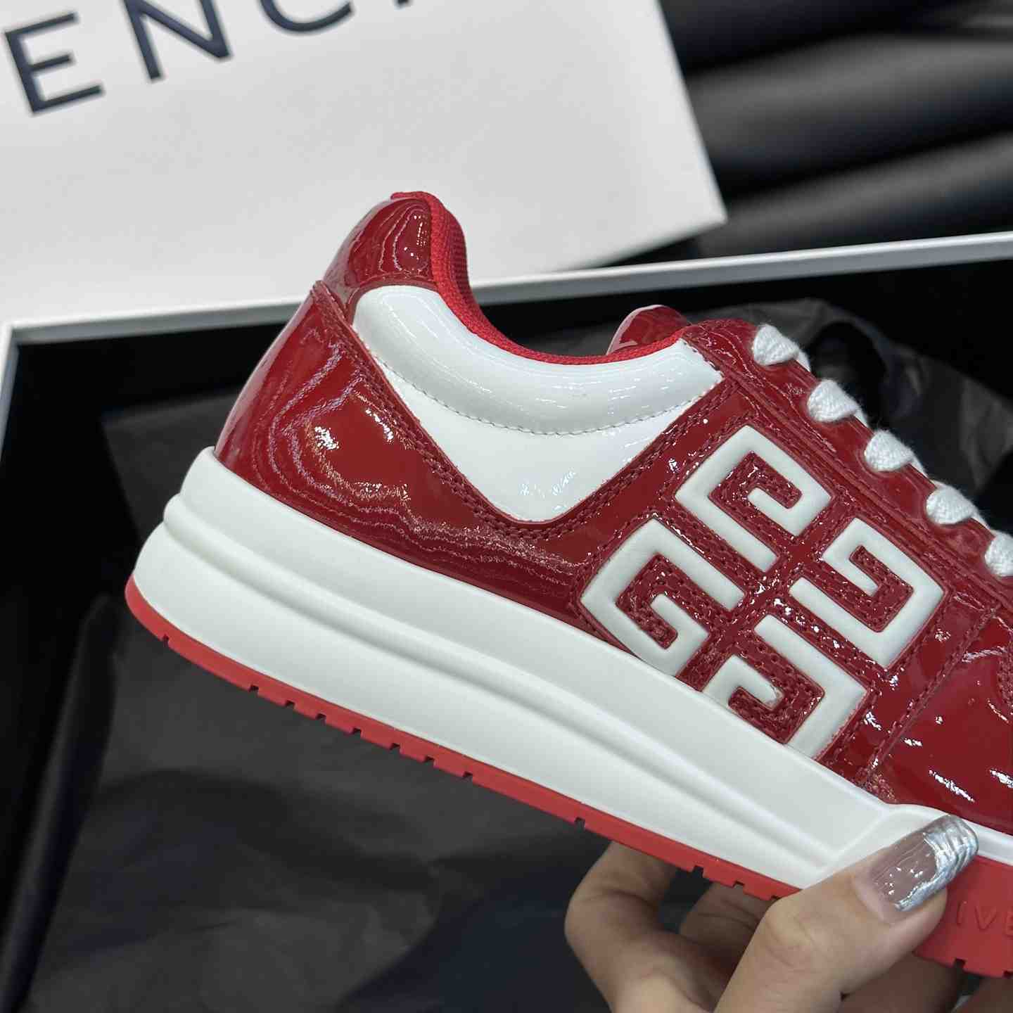 Givenchy G4 Sneakers In Patent Leather - PerfectKickZ