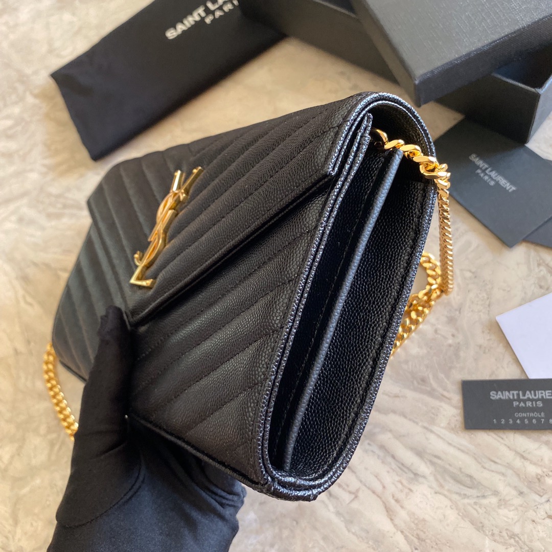 Saint Laurent Chain Wallet (22.5*14*4cm) - PerfectKickZ