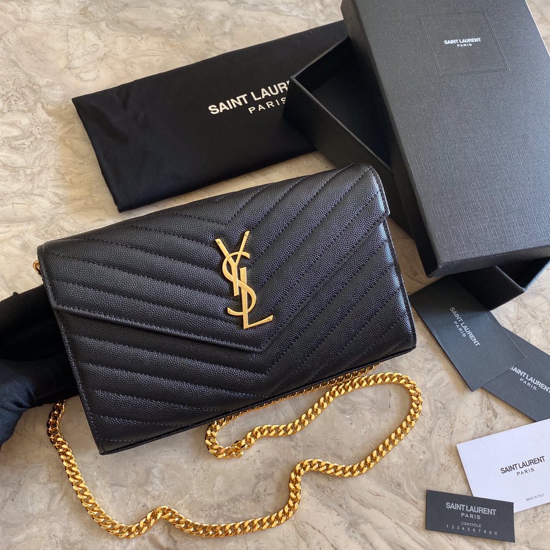 Saint Laurent Chain Wallet (22.5*14*4cm) - PerfectKickZ
