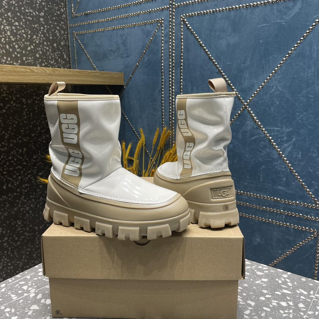 Ugg Classic Brellah Logo-print Boots - PerfectKickZ
