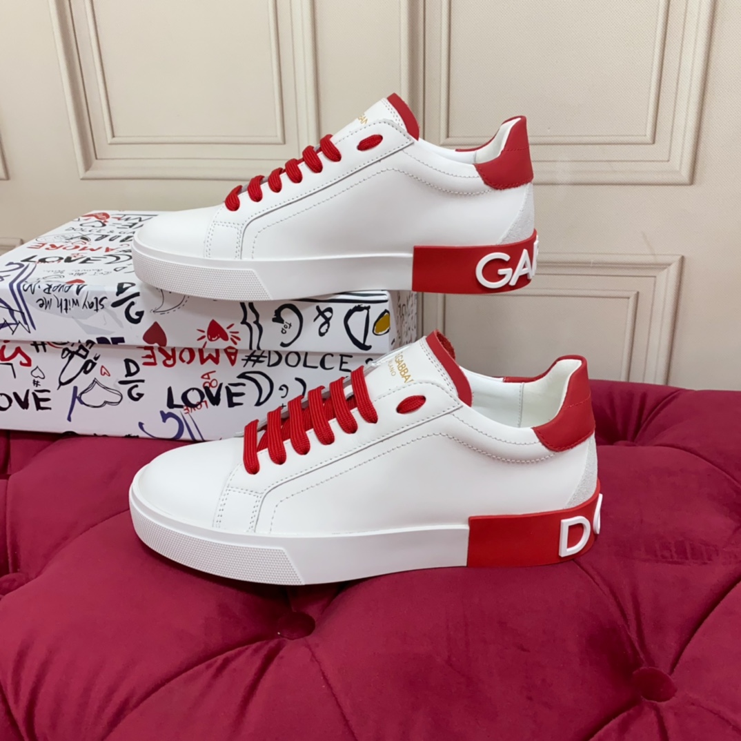 Dolce & Gabbana Calfskin Portofino Sneakers - PerfectKickZ