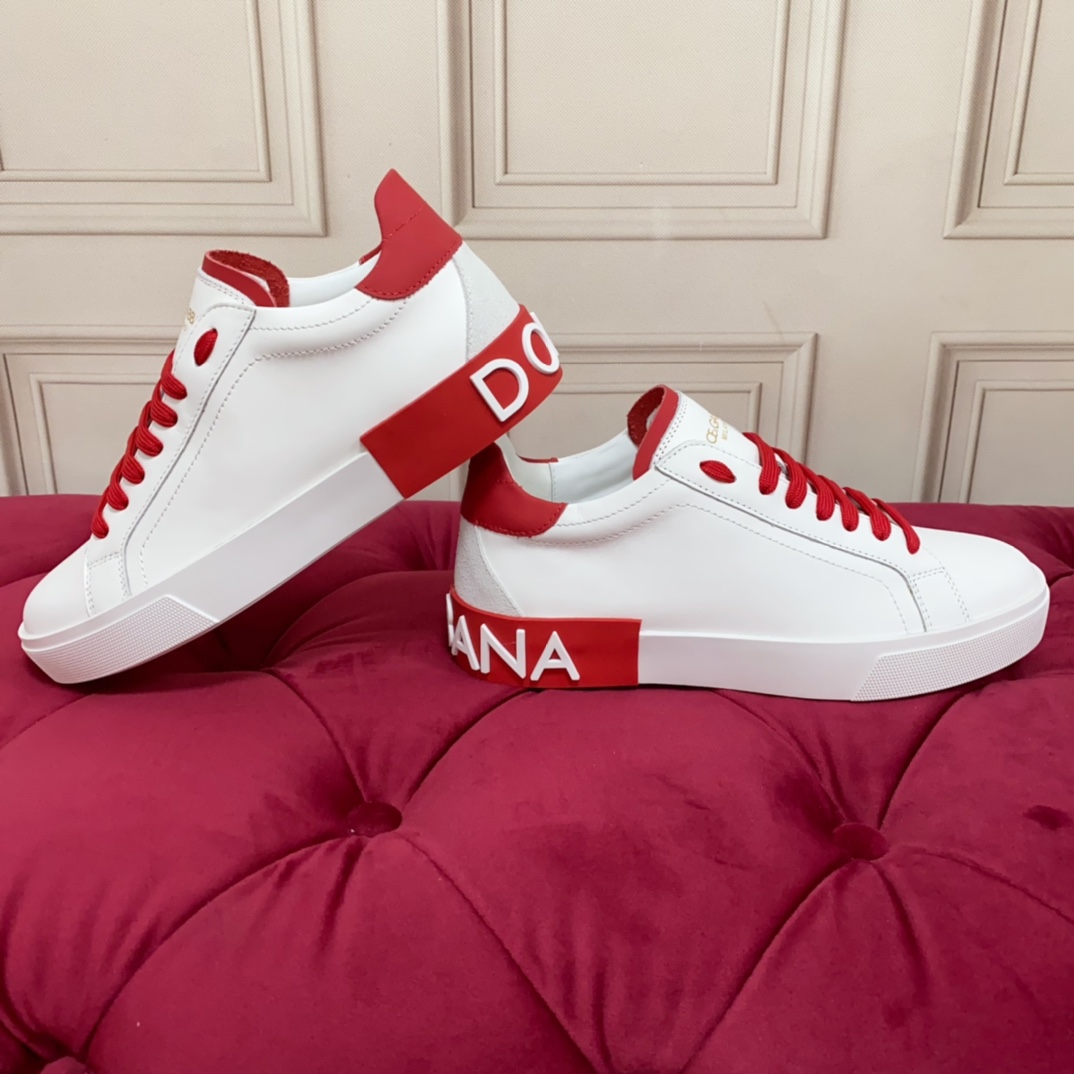 Dolce & Gabbana Calfskin Portofino Sneakers - PerfectKickZ