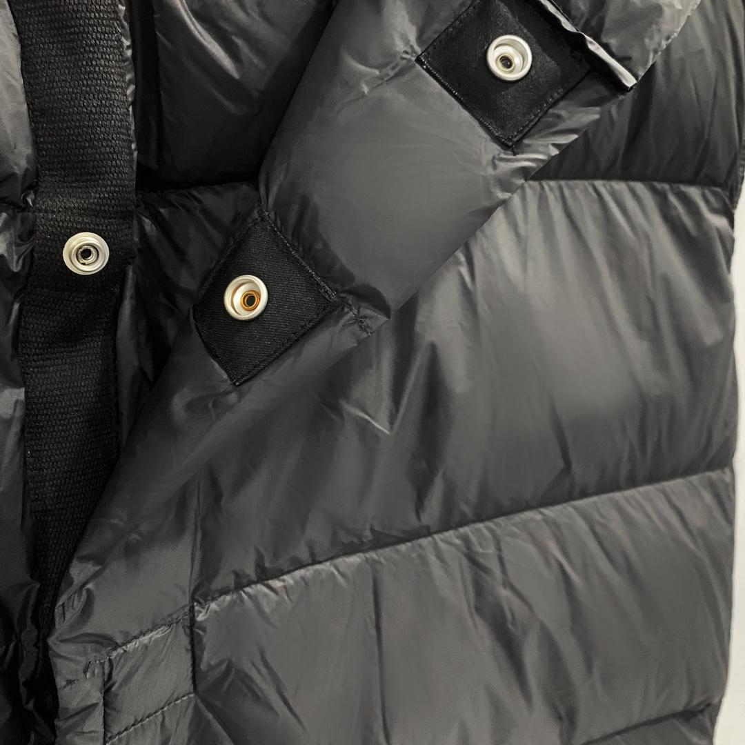 Rick Owens Black Padded Down Vest - PerfectKickZ