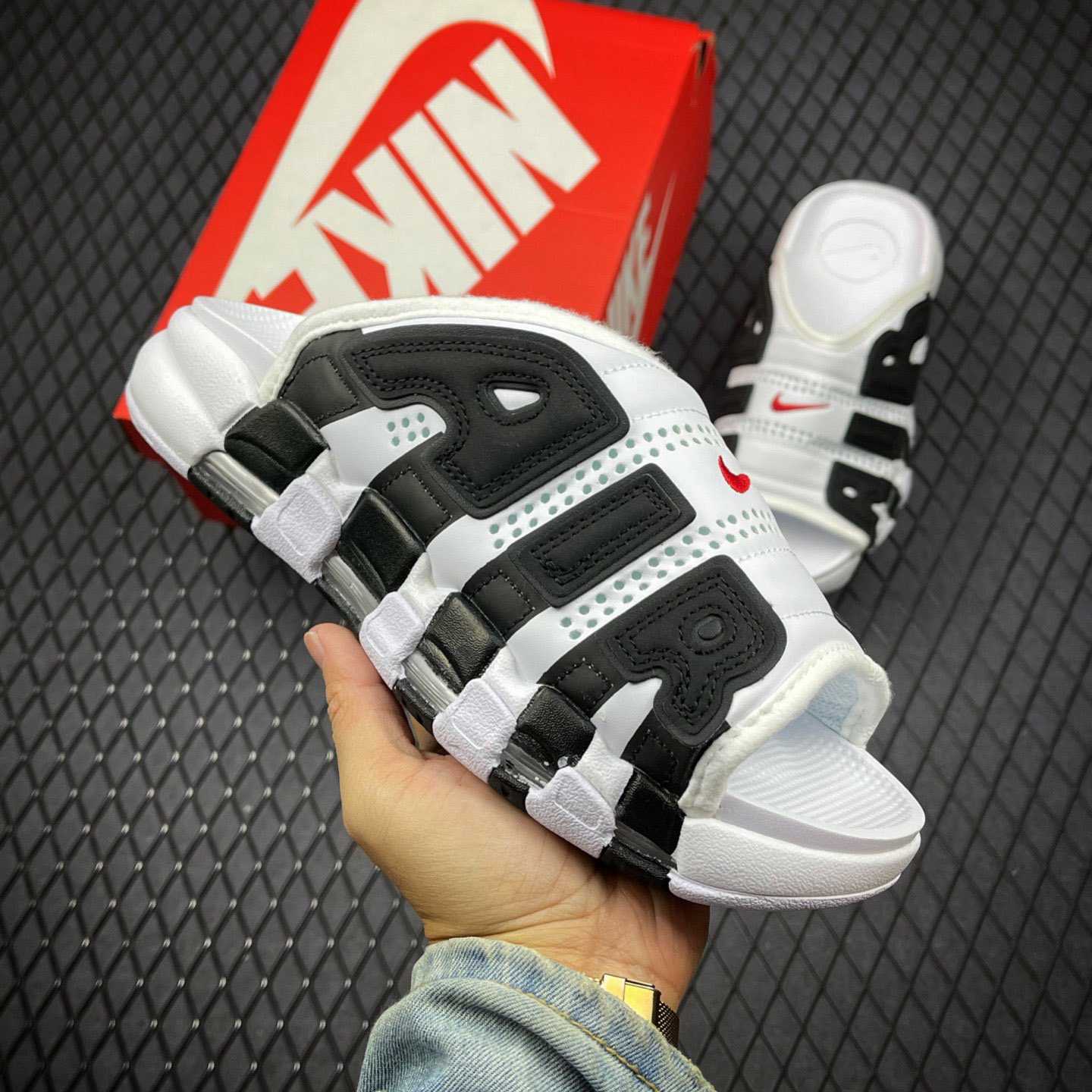 Nike Air More Uptempo Slide   FN3437-160  - PerfectKickZ