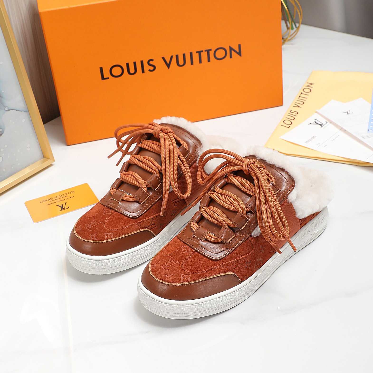 Louis Vuitton Lous Open Back Sneaker - PerfectKickZ