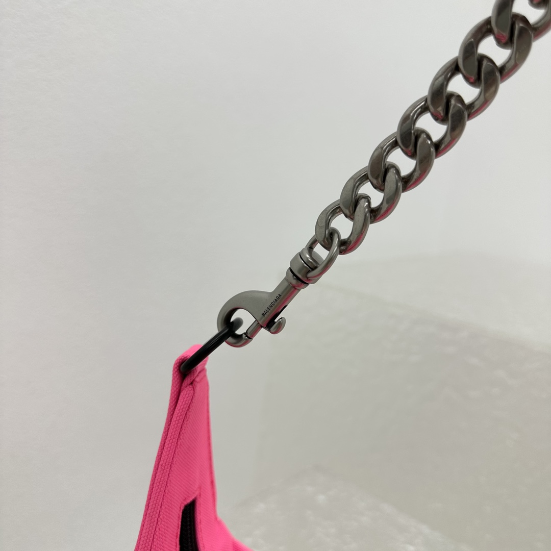 Balenciaga Raver Medium Bag With Chain In Neon Pink - PerfectKickZ