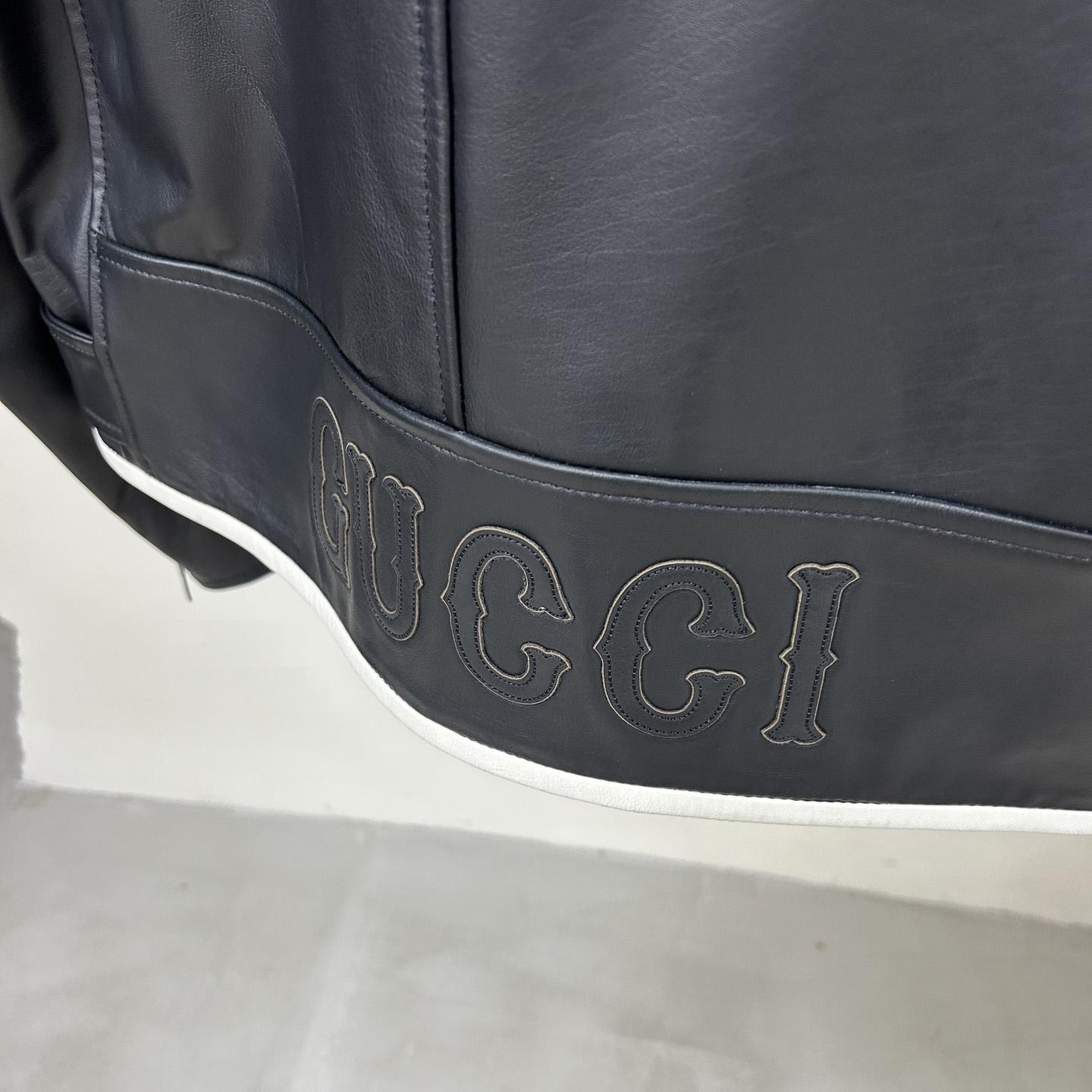 Gucci Leather Jacket - PerfectKickZ