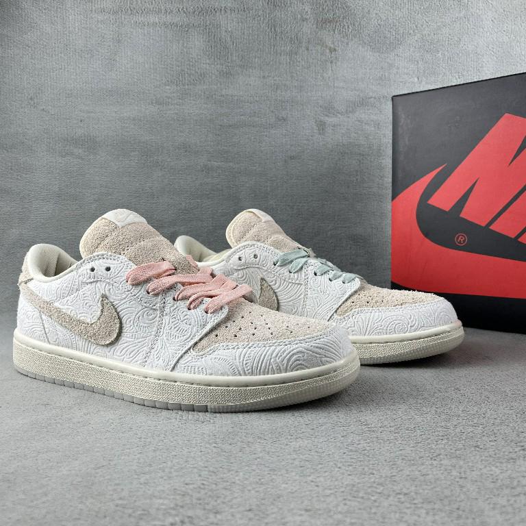 Chris Paul x Air Jordan 1 Low "Give Them Flowers" Sneaker   FZ0455-200 - PerfectKickZ