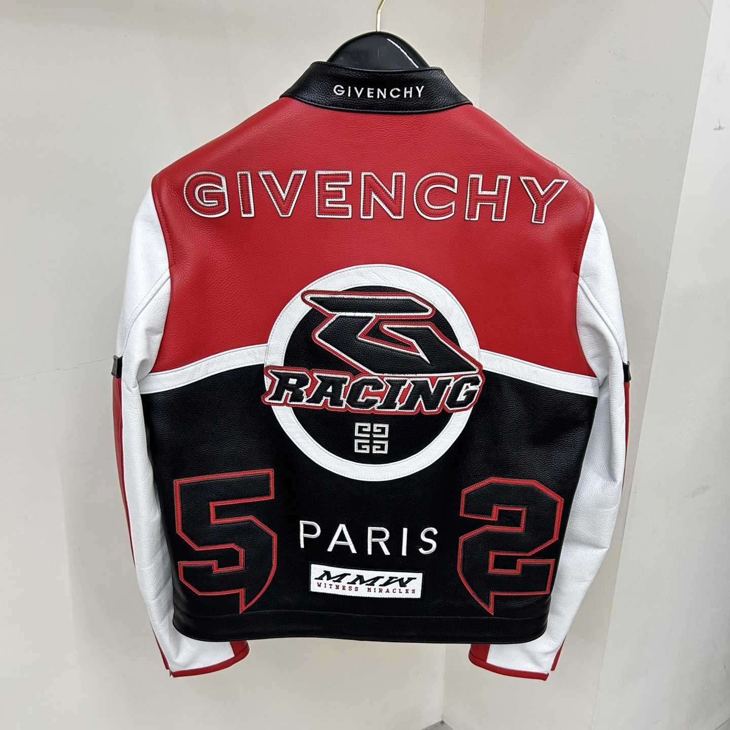 Givenchy Red 4g Motif Biker Jacket - PerfectKickZ