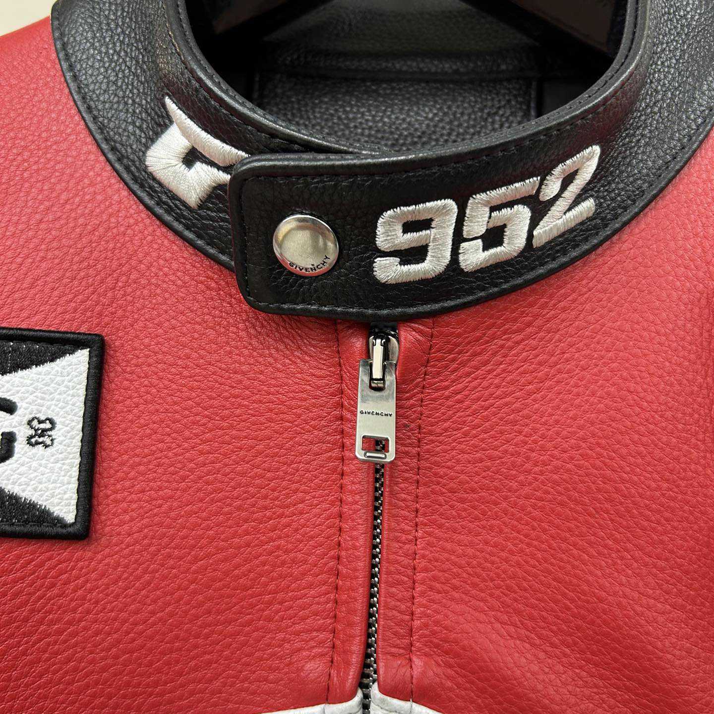 Givenchy Red 4g Motif Biker Jacket - PerfectKickZ