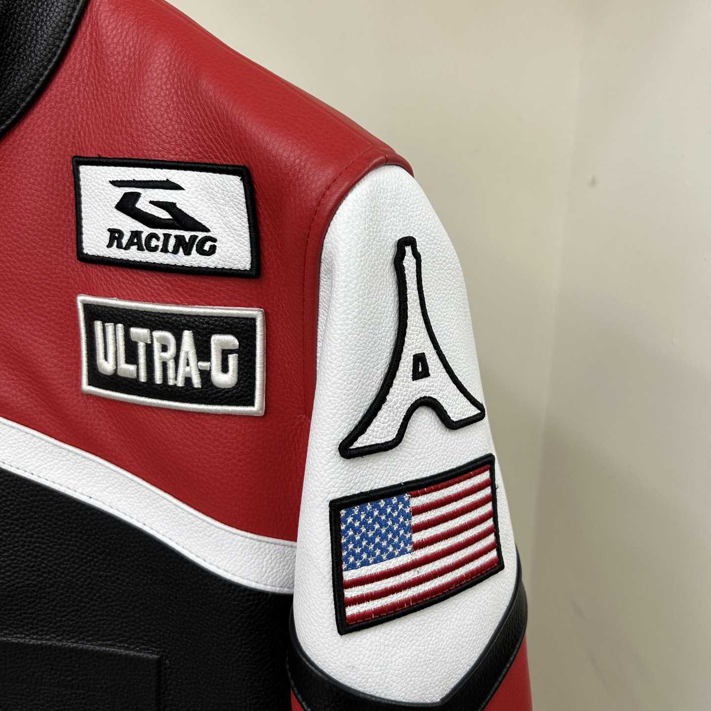 Givenchy Red 4g Motif Biker Jacket - PerfectKickZ
