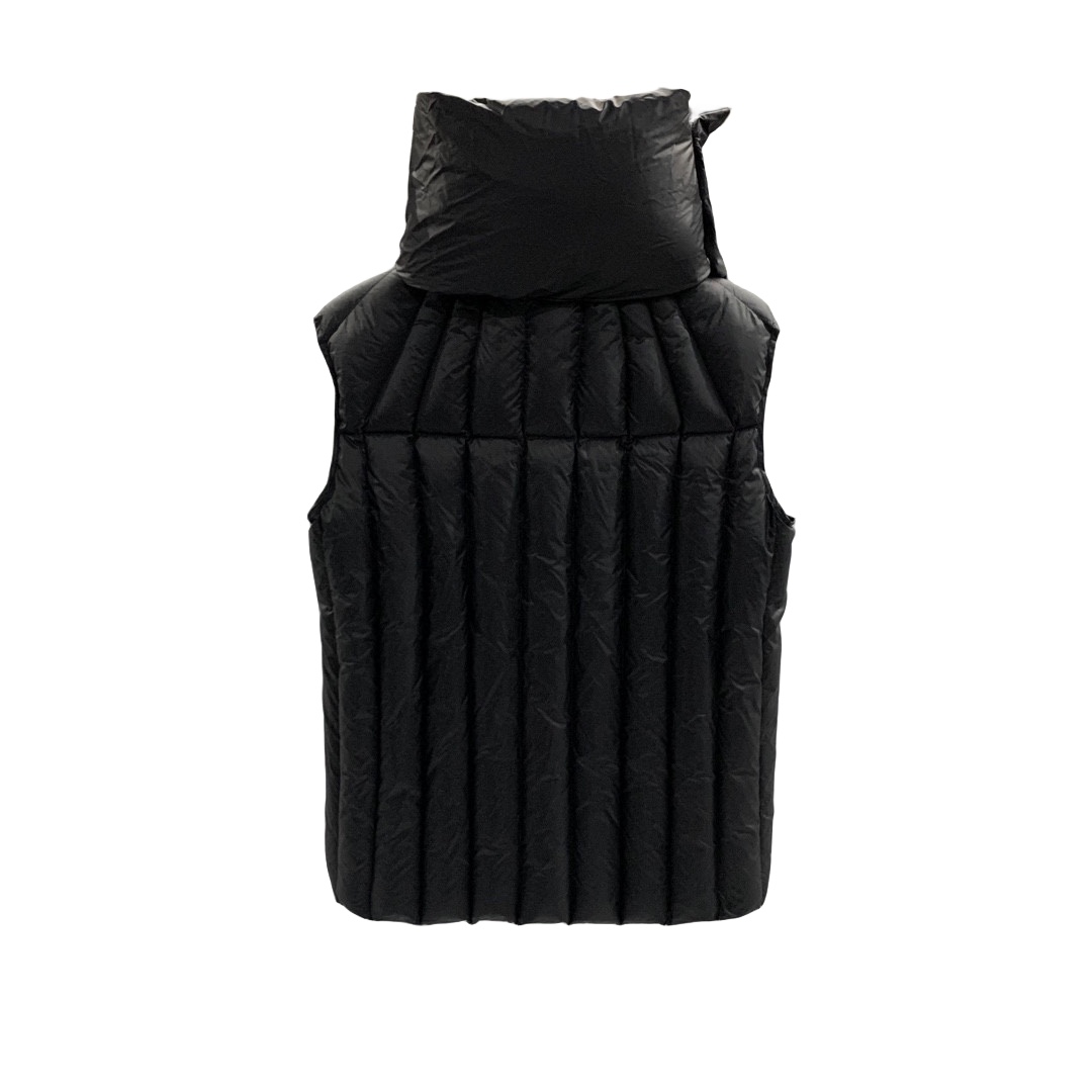 Rick Owens Black Quilted Down Vest - PerfectKickZ