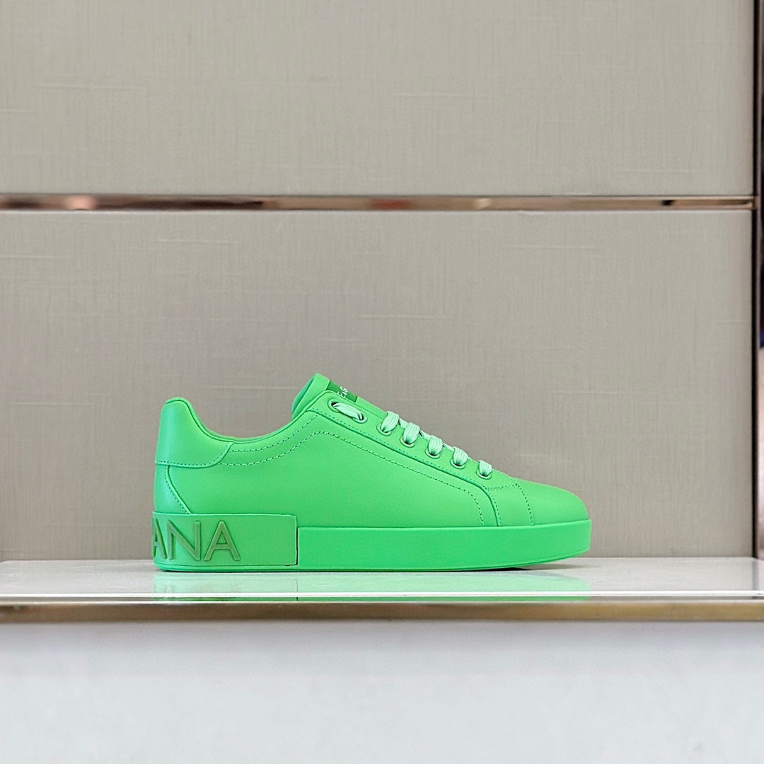 Dolce & Gabbana Embossed Logo Sneakers - 