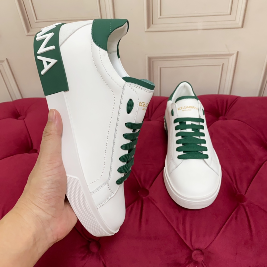 Dolce & Gabbana Calfskin Portofino Sneakers - PerfectKickZ