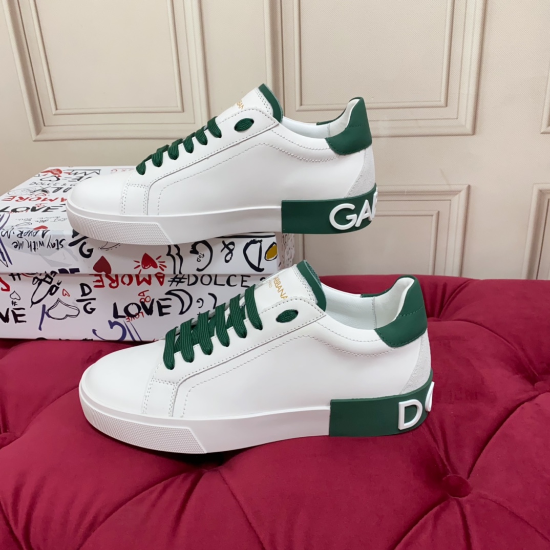 Dolce & Gabbana Calfskin Portofino Sneakers - PerfectKickZ