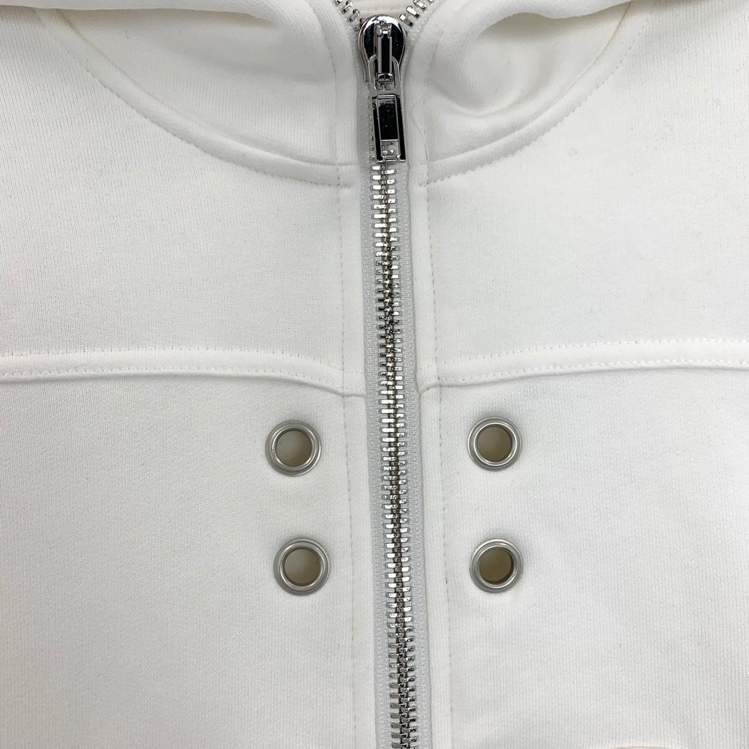 Rick Owens Eyelet-detail Zip-up Hoodie - PerfectKickZ