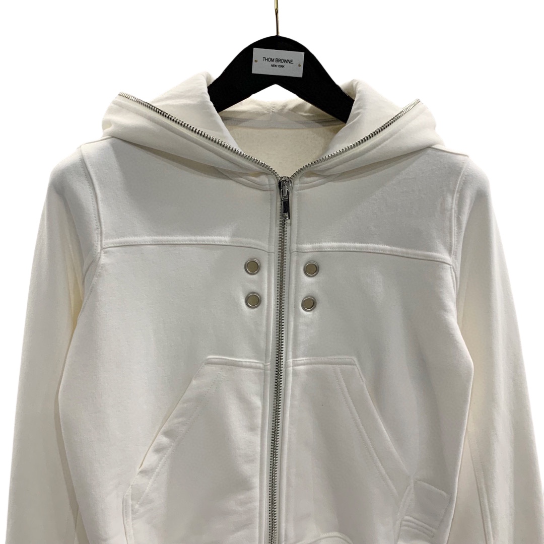 Rick Owens Eyelet-detail Zip-up Hoodie - PerfectKickZ