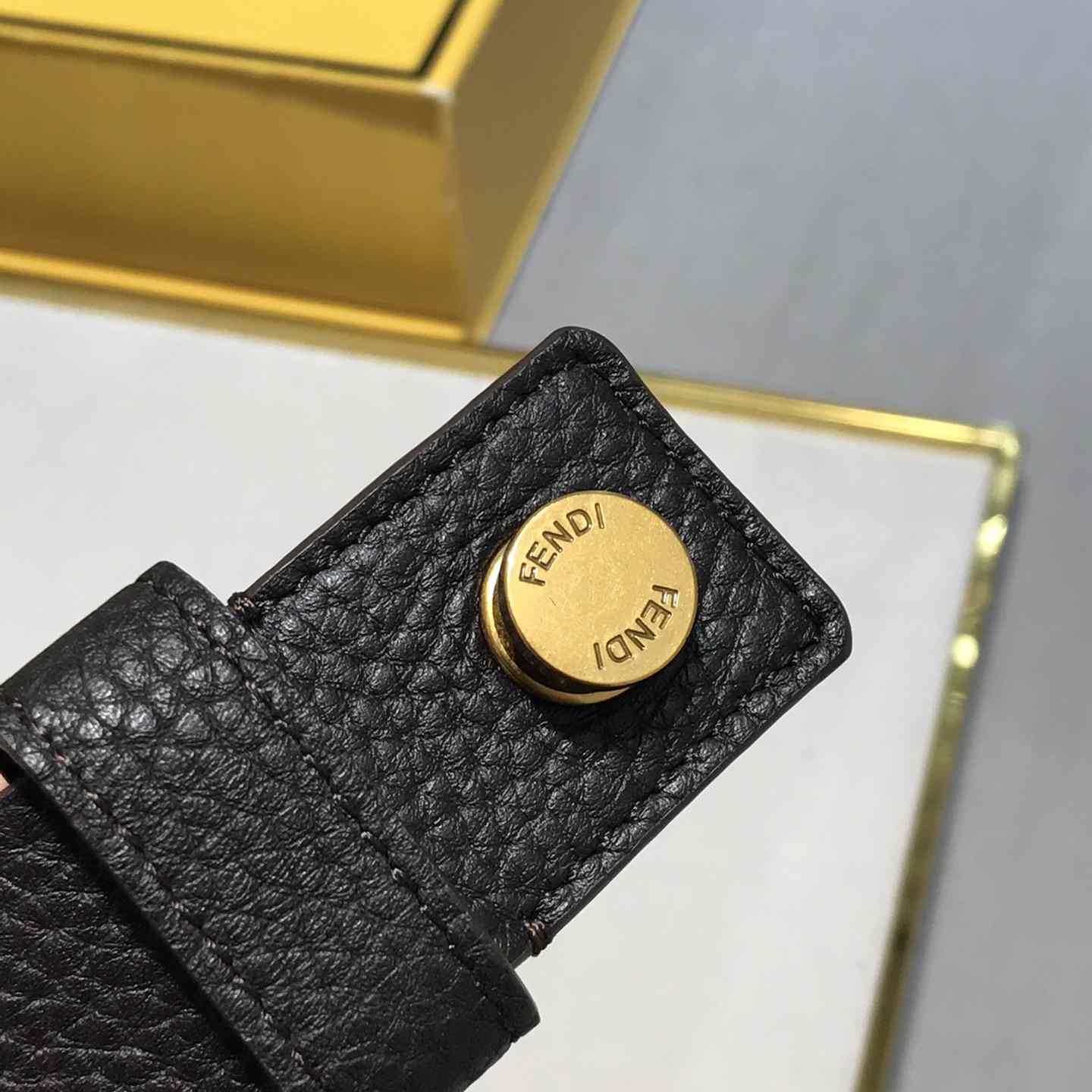 Fendi Women Long Tie Belt With F-Shaped Tip - PerfectKickZ
