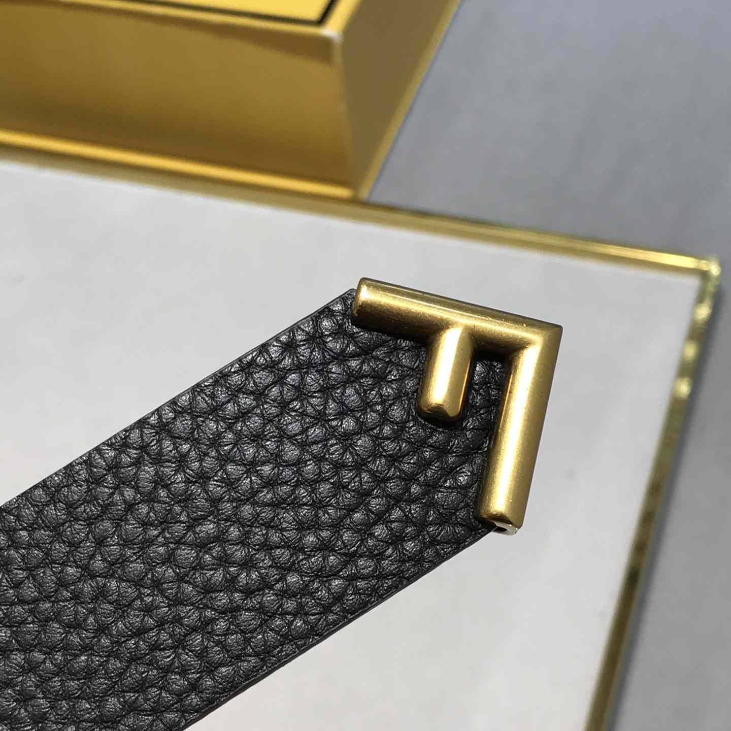 Fendi Women Long Tie Belt With F-Shaped Tip - PerfectKickZ