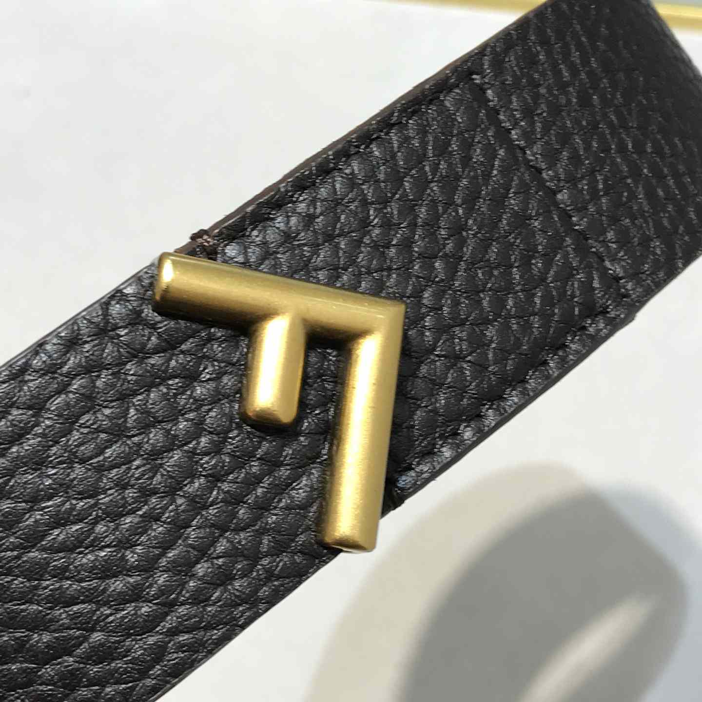 Fendi Women Long Tie Belt With F-Shaped Tip - PerfectKickZ