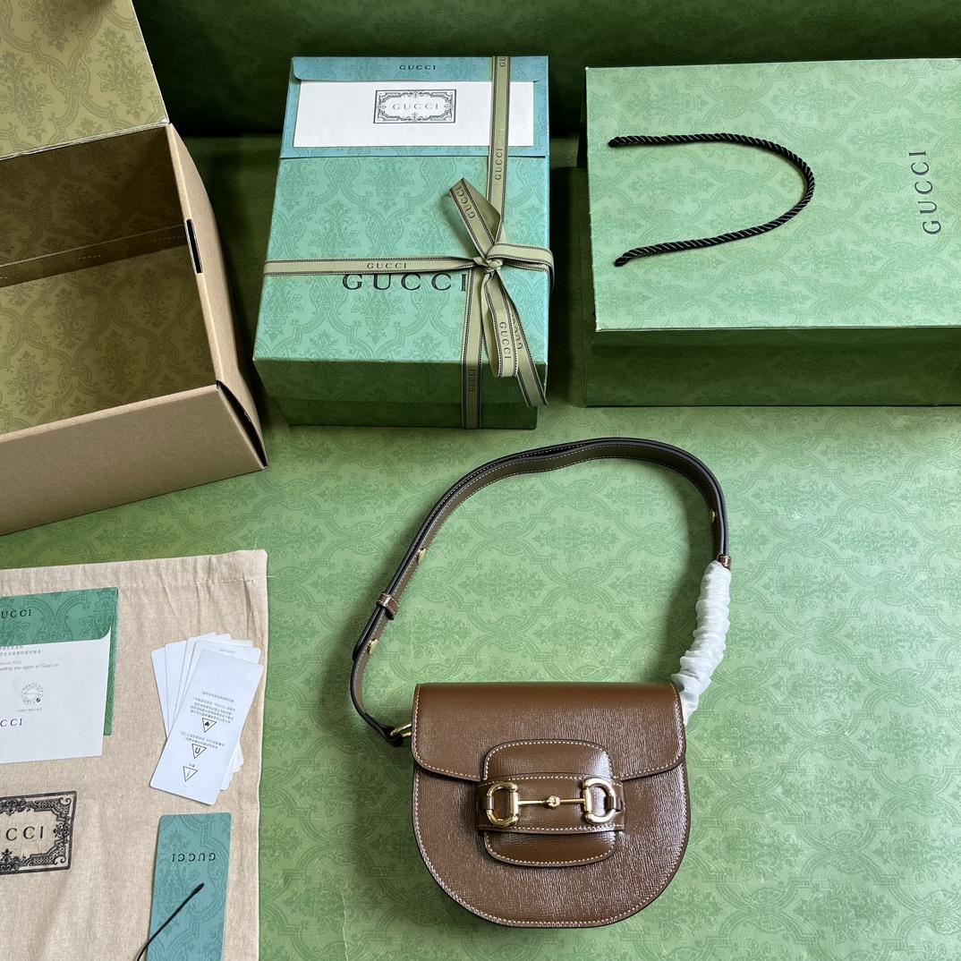 Gucci Horsebit 1955 Mini Rounded Bag (20x 13x 6cm) - PerfectKickZ