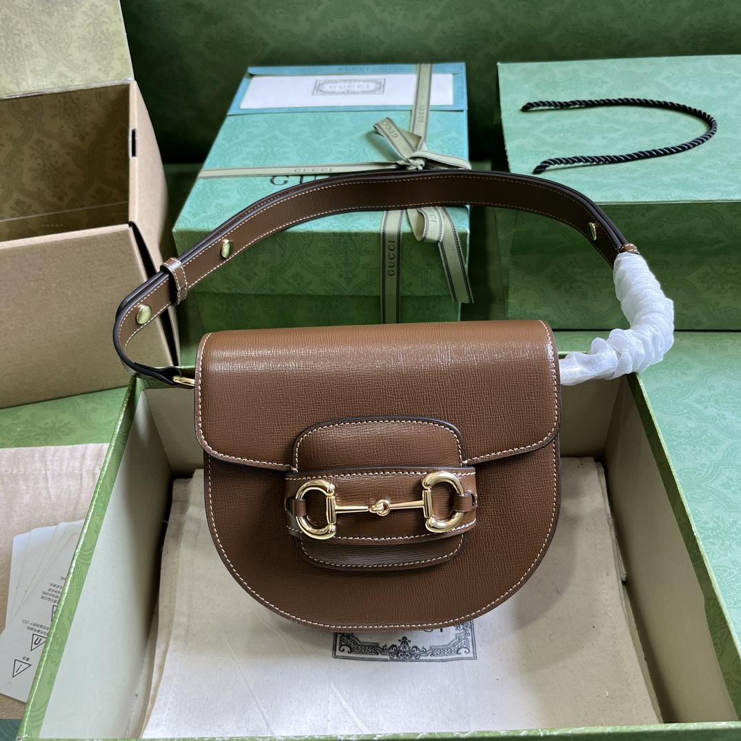 Gucci Horsebit 1955 Mini Rounded Bag (20x 13x 6cm) - PerfectKickZ