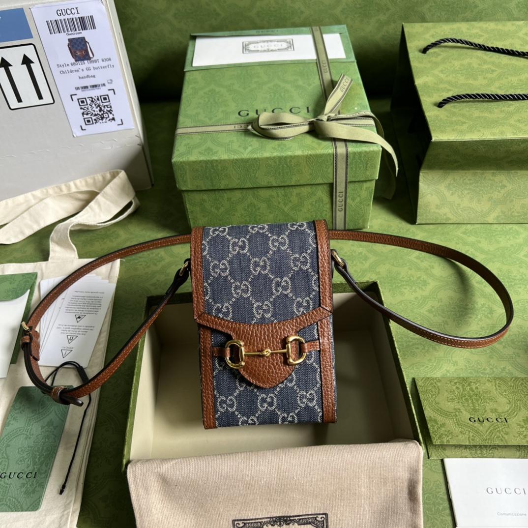 Gucci Horsebit 1955 Mini Bag(11.5-17-4CM) - PerfectKickZ