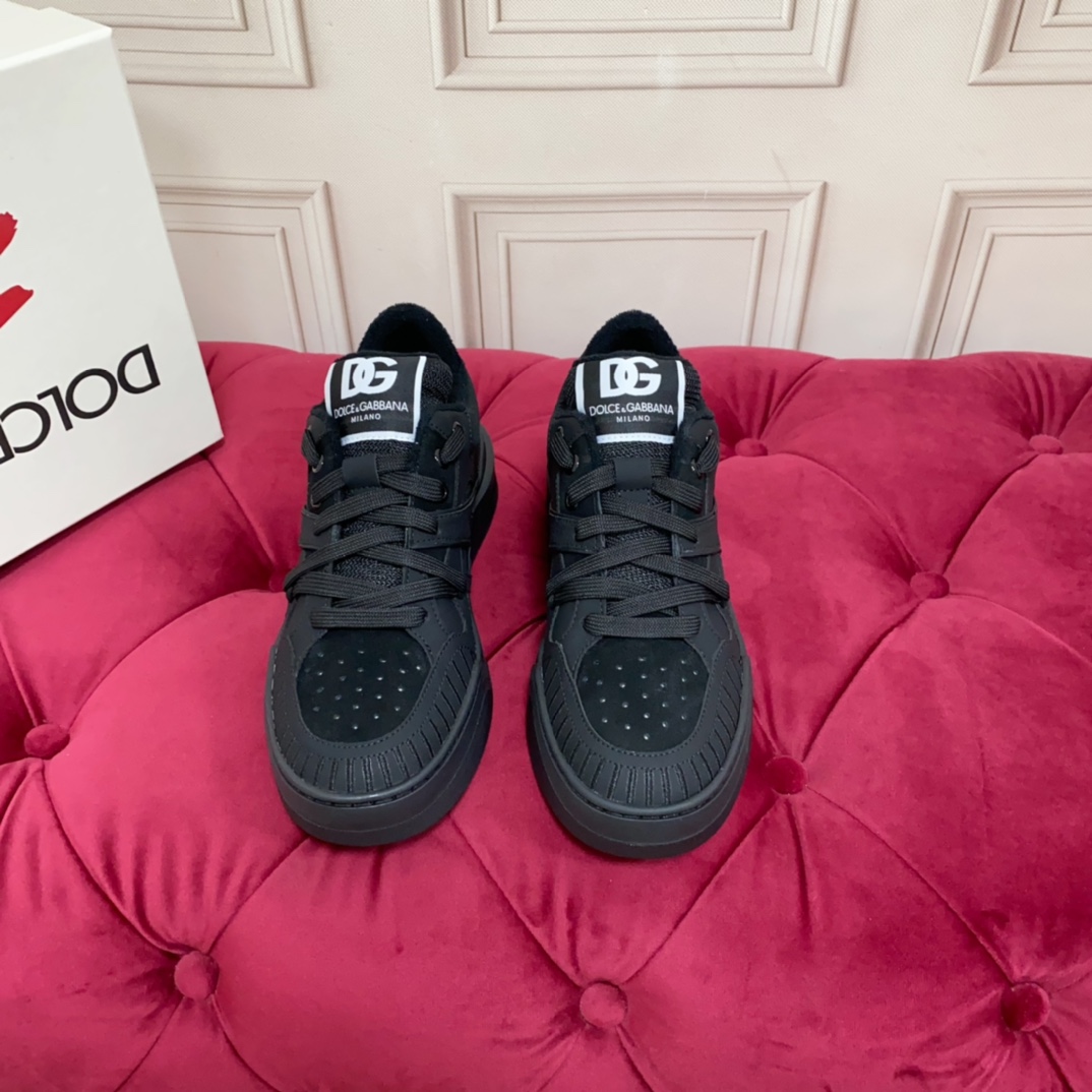 Dolce & Gabbana Mixed-material New Roma Sneakers - PerfectKickZ