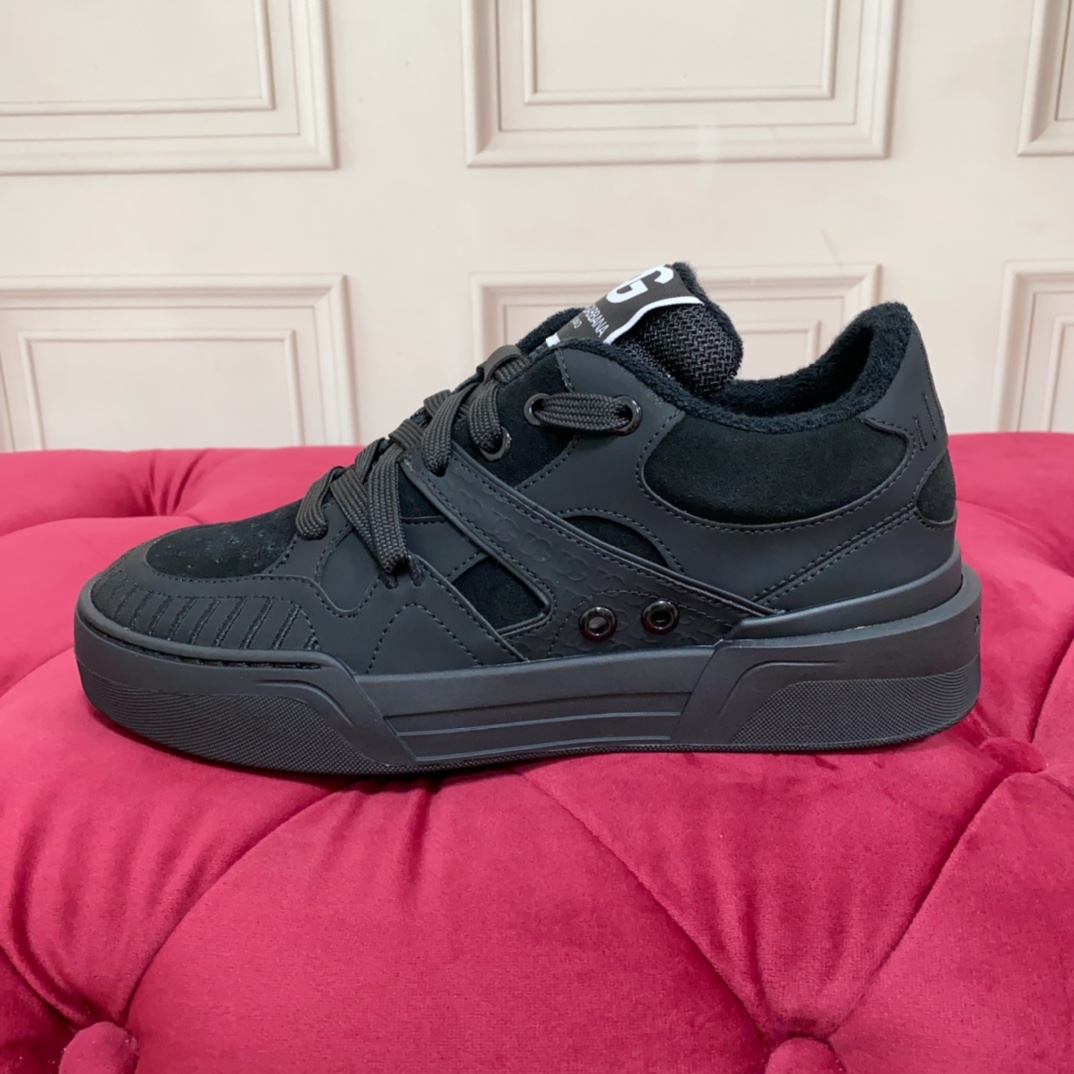 Dolce & Gabbana Mixed-material New Roma Sneakers - PerfectKickZ