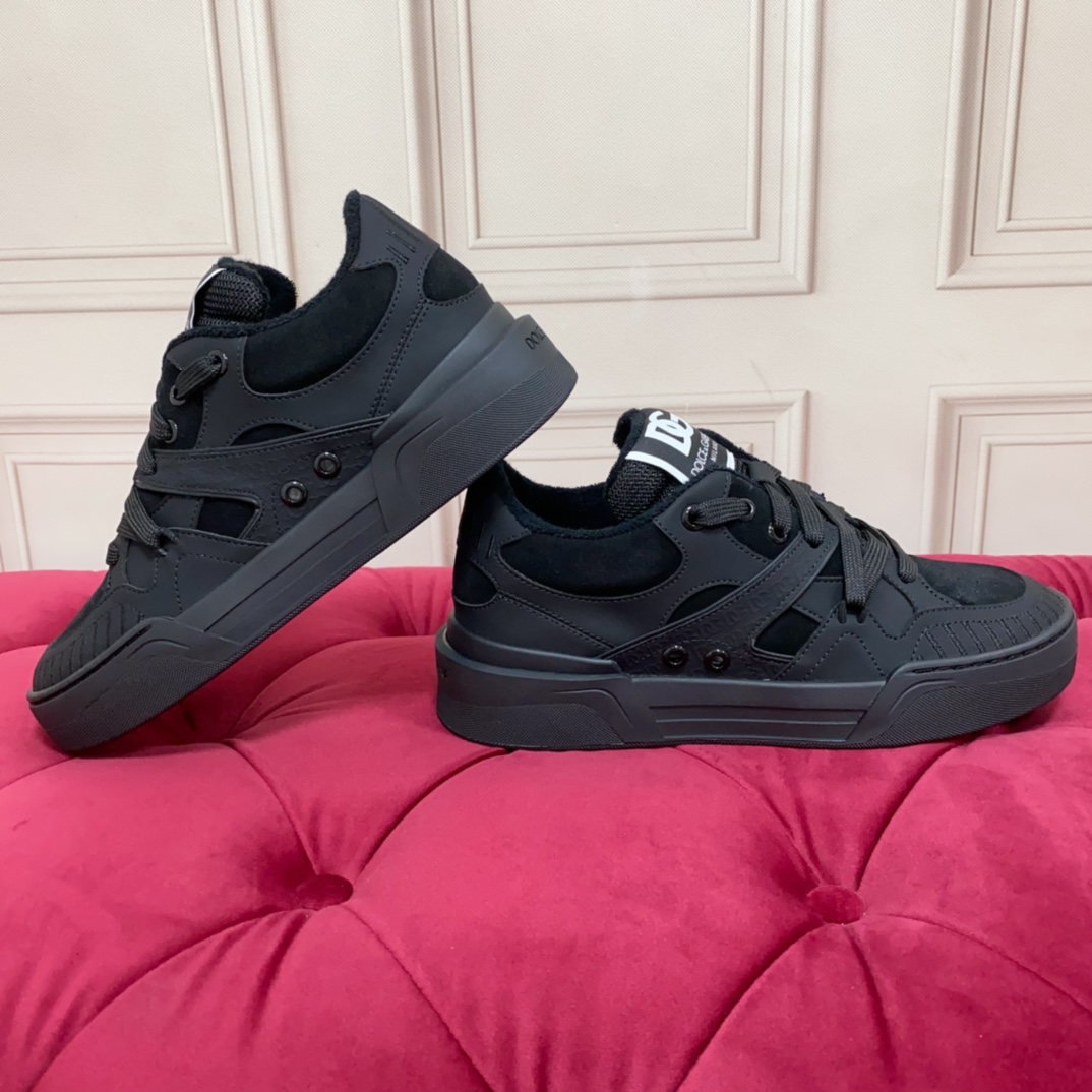 Dolce & Gabbana Mixed-material New Roma Sneakers - PerfectKickZ