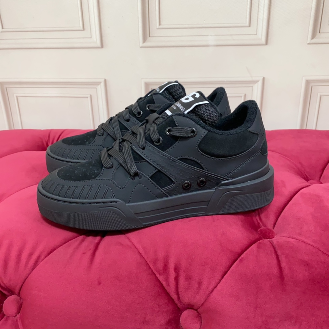 Dolce & Gabbana Mixed-material New Roma Sneakers - PerfectKickZ