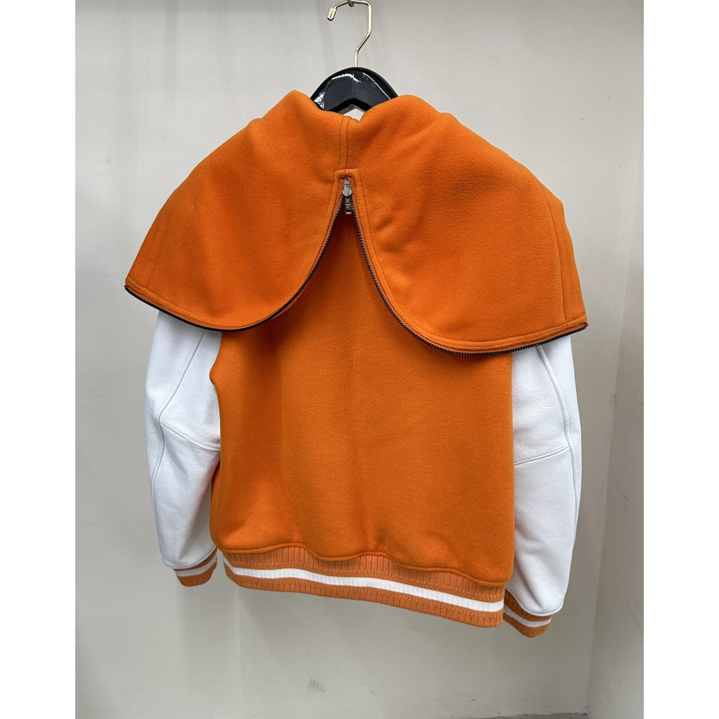 Givenchy Hooded Varsity Jacket In Wool And Leather - 
