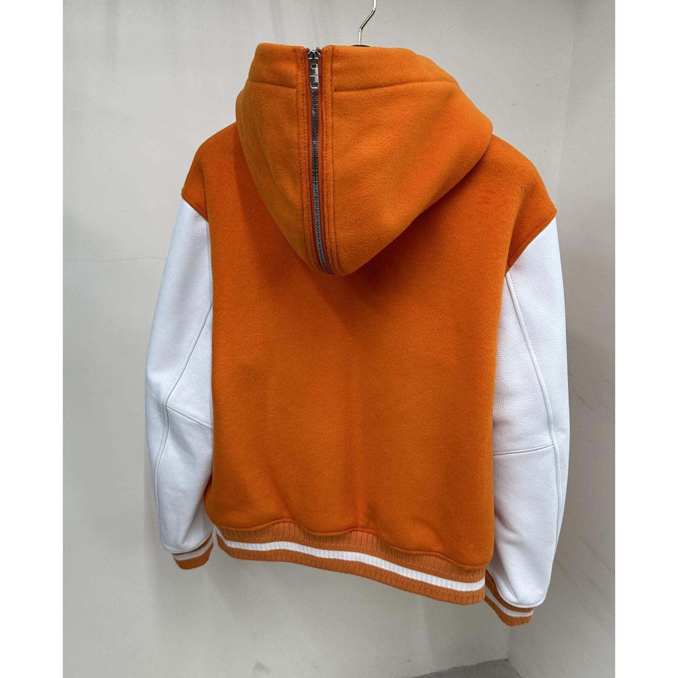 Givenchy Hooded Varsity Jacket In Wool And Leather - 
