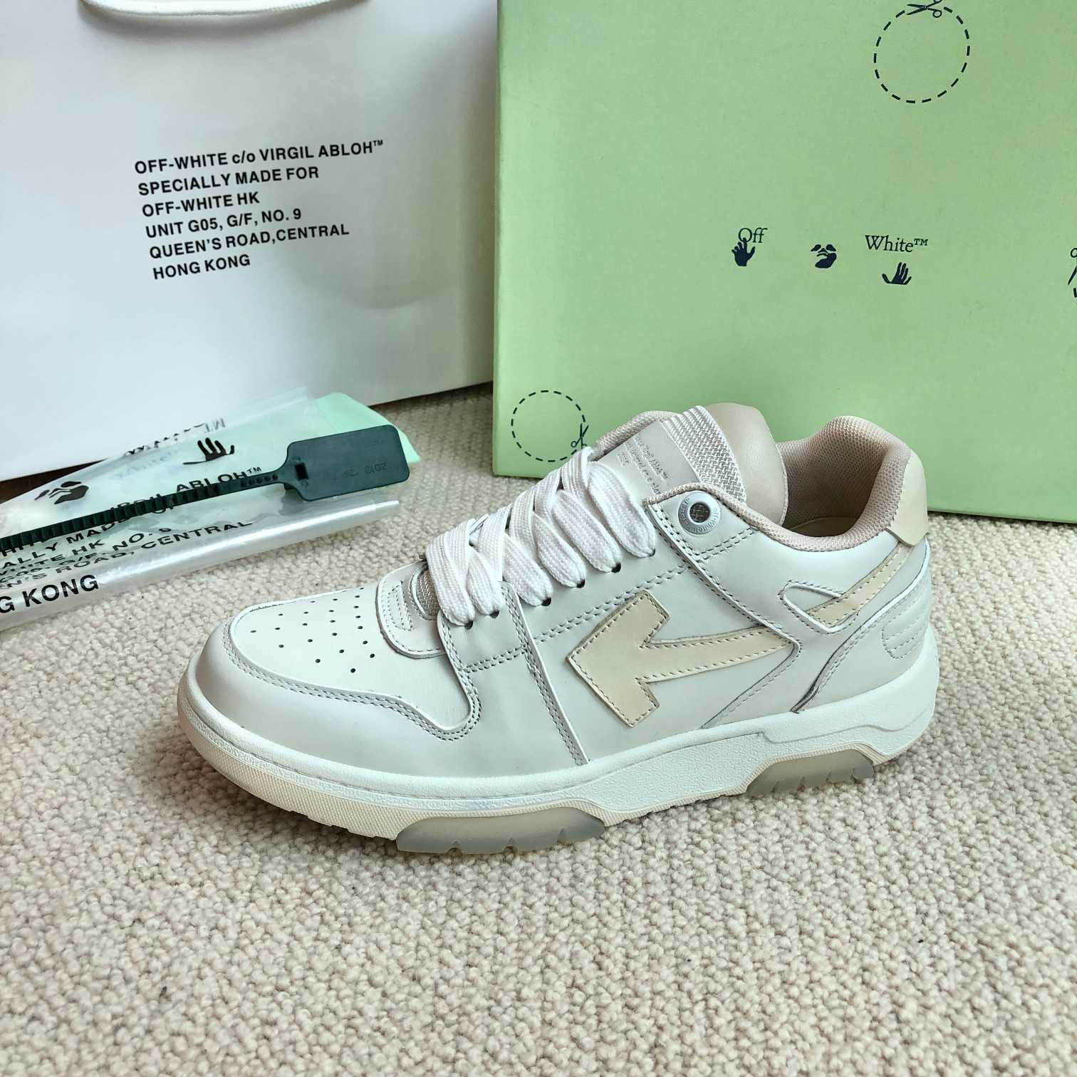 Off White Out Of Office Calf Leather Sneaker - PerfectKickZ