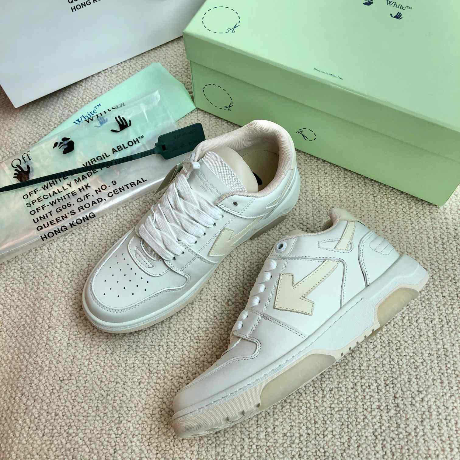 Off White Out Of Office Calf Leather Sneaker - 