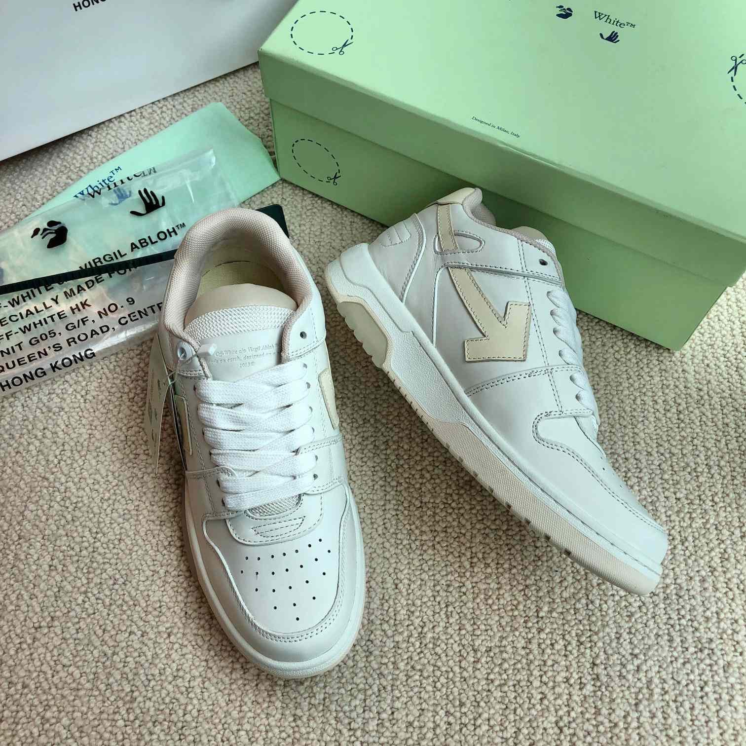Off White Out Of Office Calf Leather Sneaker - 