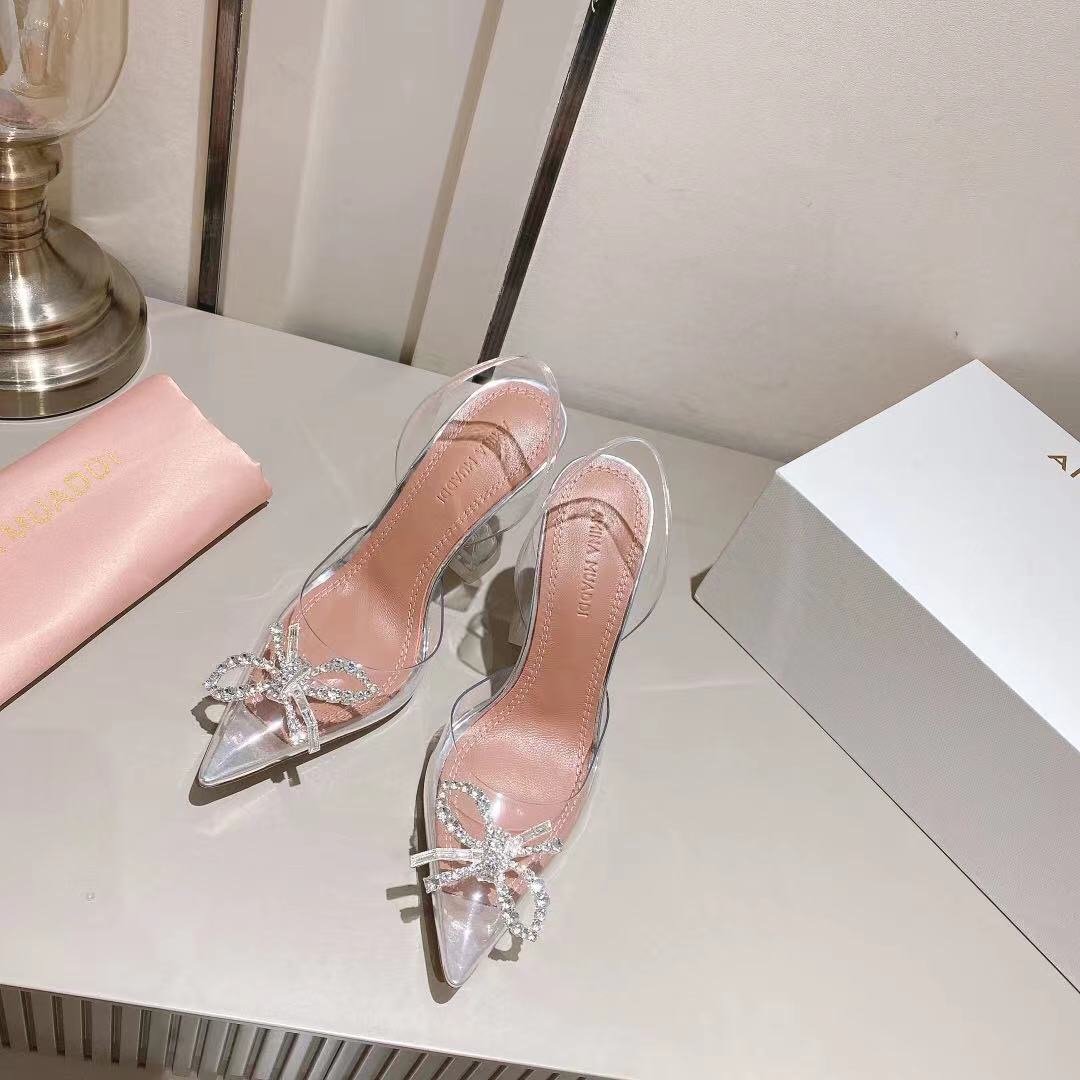 Amina Muaddi Rosie Slingback Pumps - PerfectKickZ