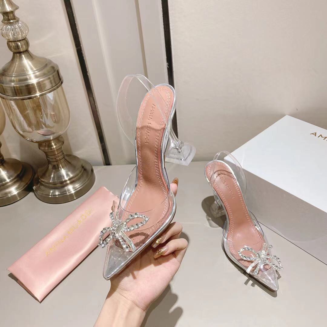 Amina Muaddi Rosie Slingback Pumps - PerfectKickZ