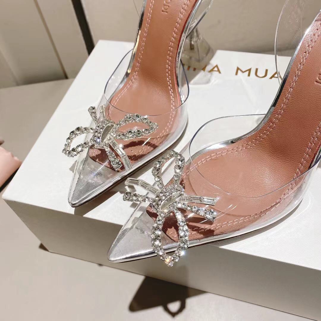 Amina Muaddi Rosie Slingback Pumps - PerfectKickZ