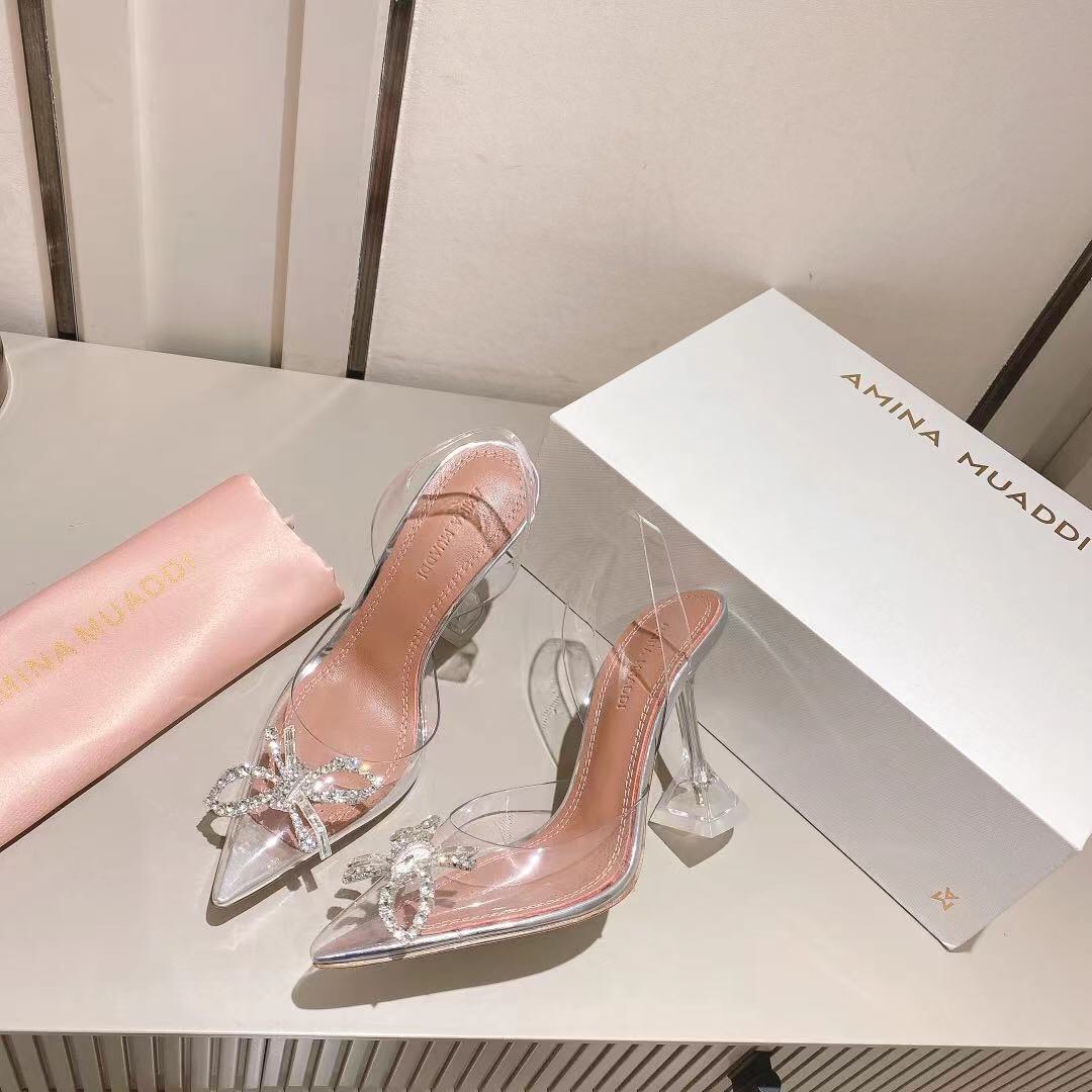Amina Muaddi Rosie Slingback Pumps - PerfectKickZ