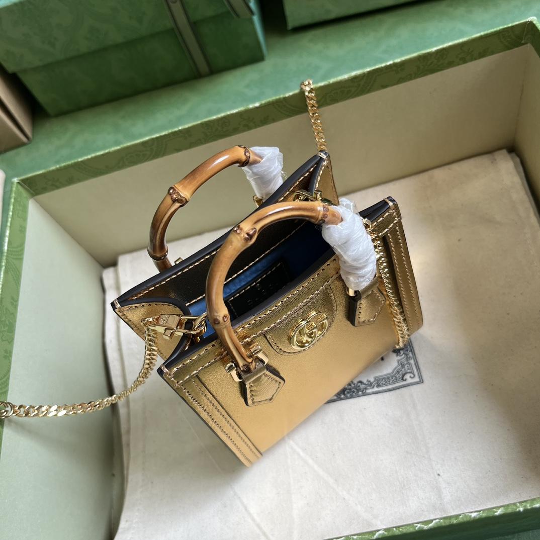 Gucci Diana Super Mini Bag (16.5x 12x 6cm) - PerfectKickZ