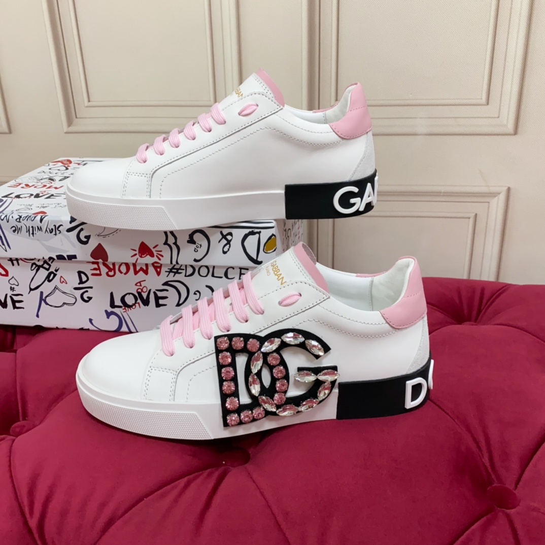 Dolce & Gabbana Calfskin Portofino Sneakers - PerfectKickZ