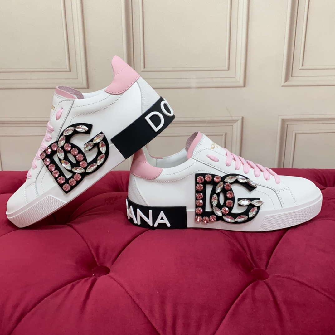 Dolce & Gabbana Calfskin Portofino Sneakers - PerfectKickZ